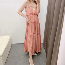 Load image into Gallery viewer, v neck sling dress