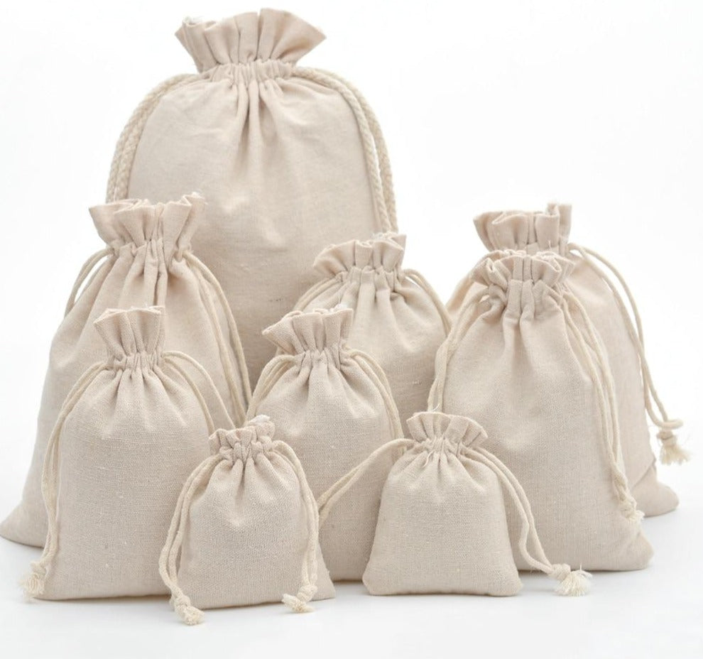 50pcs Handmade Drawstring Travel Bag